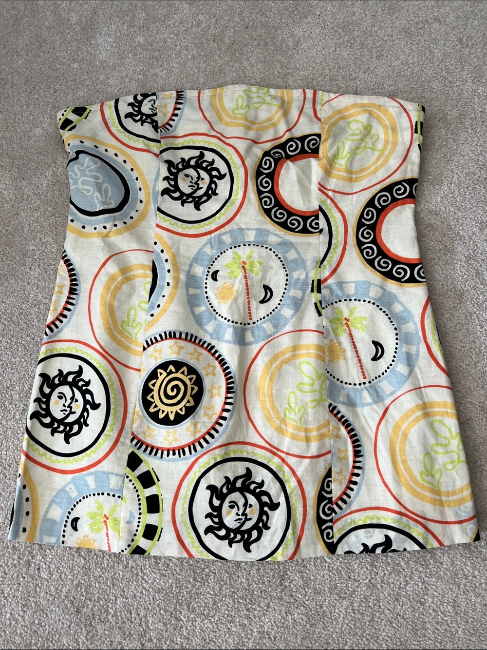 Never Fully Dressed Strapless Medallion Sun Tunic Top - Picture 1 of 6